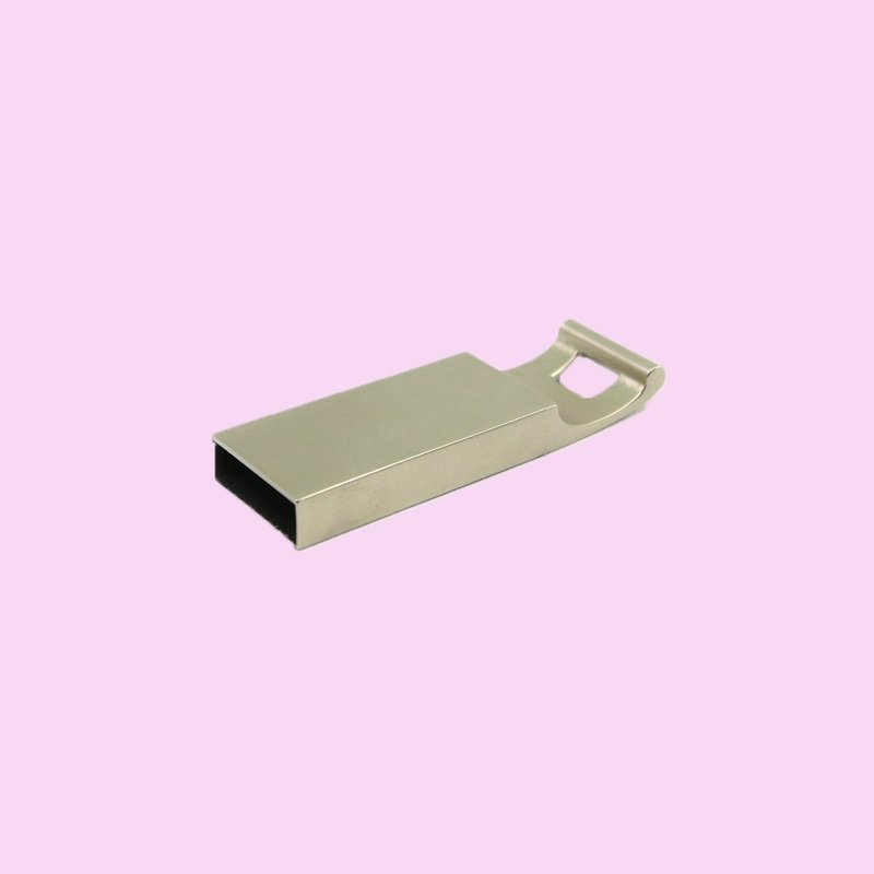 金属外壳随身碟 企业礼品 学校礼品 父亲节礼物 银色随身碟16GB - U盘 - 其他材质 黄色