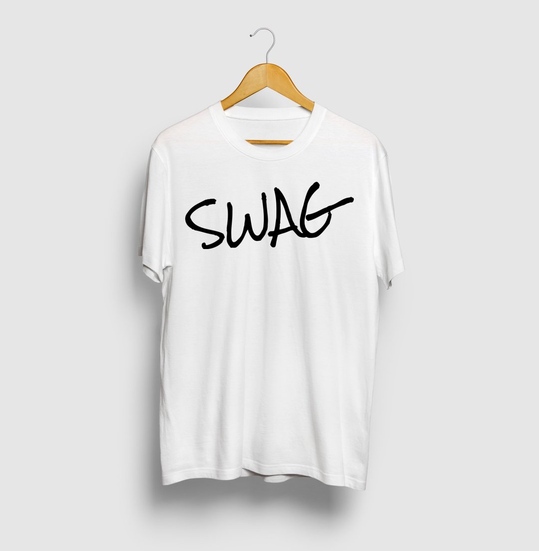 SWAG Swag logo T-shirt - 男装上衣/T 恤 - 棉．麻 白色