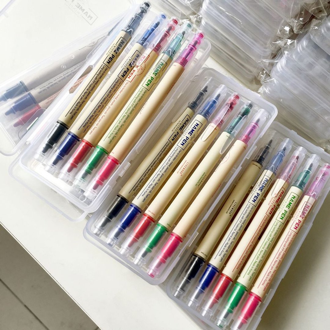 小瑕特卖-5色油性双头签字笔组(5入)-2,LWK97626-X2 - 其他书写用品 - 塑料 多色