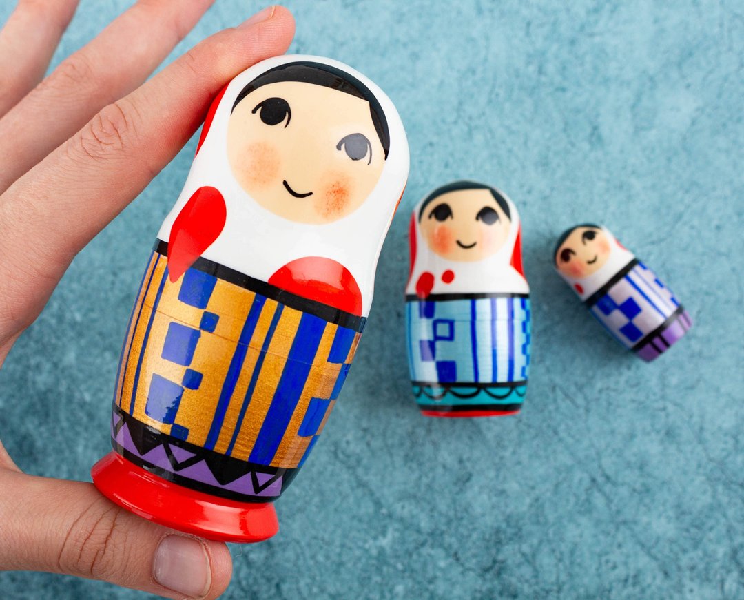 Nesting dolls for kids Matryoshka dolls Wooden stacking toy Wood toys for kids - 玩具/玩偶 - 木头 