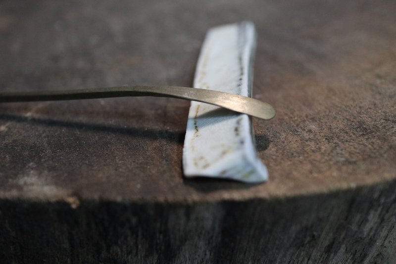 柴烧匙置 - 茶具/茶杯 - 瓷 白色