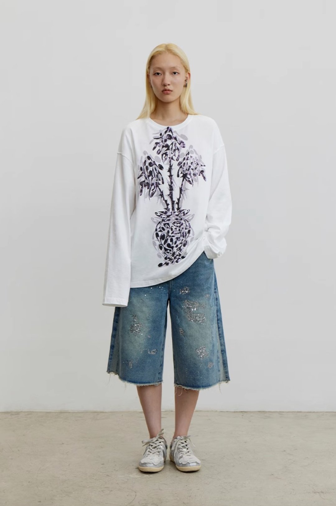 Broken Vase T-Shirt 破碎花瓶T恤 - 中性连帽卫衣/T 恤 - 棉 白色