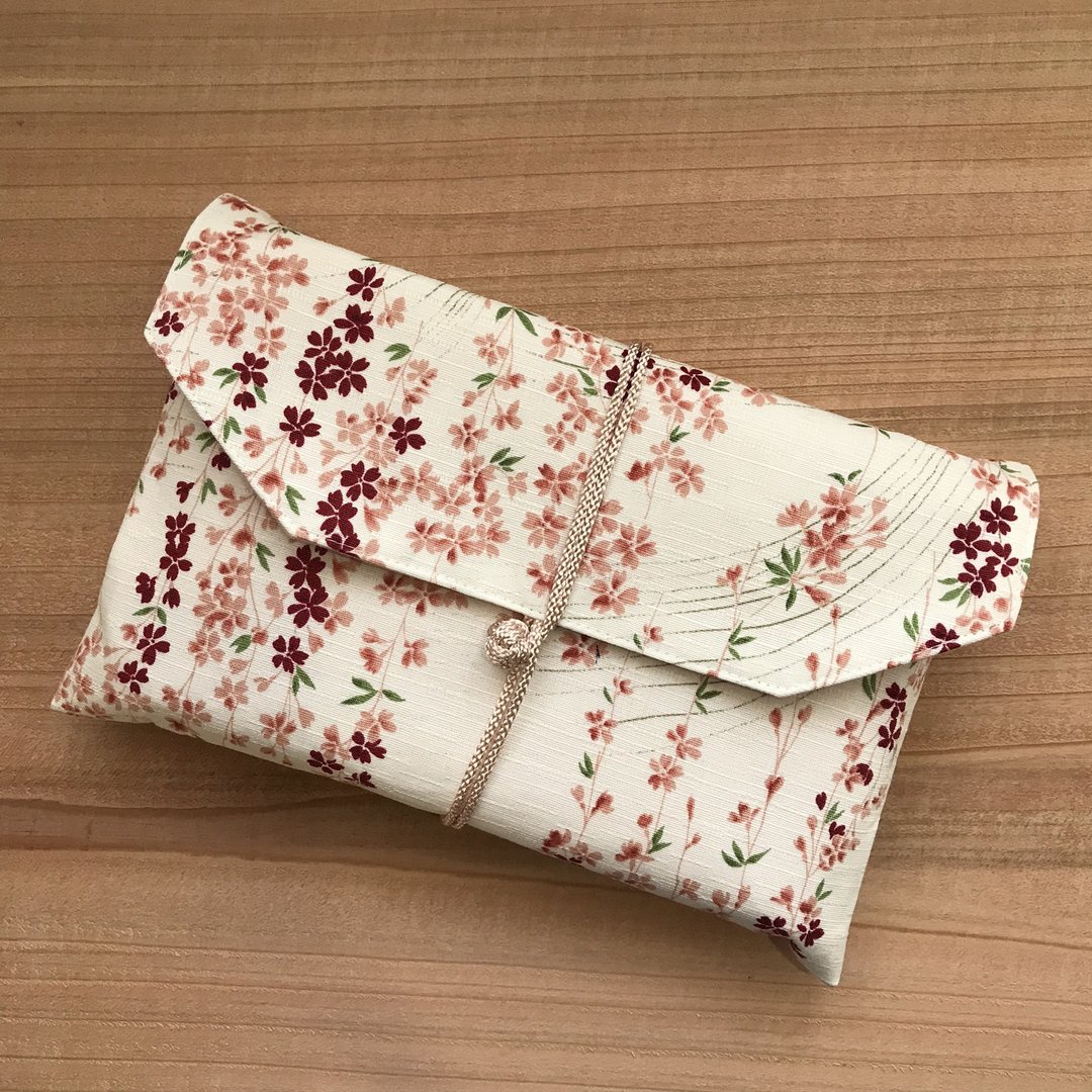 Goshuin book case / Goshuin book case Weeping cherry tree - 其他 - 棉 白色
