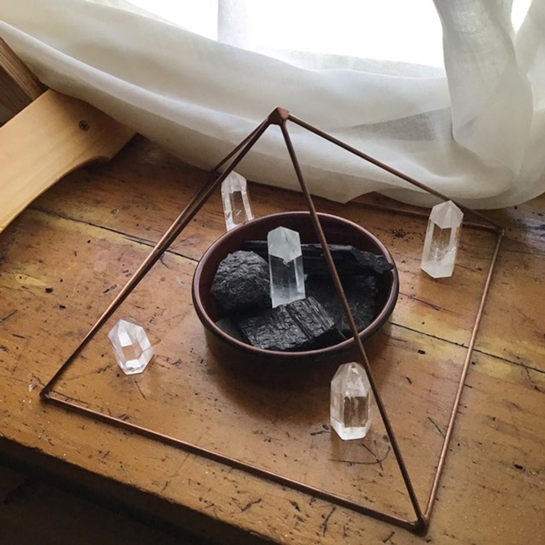 Copper pyramid  healing 5 inches | meditation pyramid - 其他 - 铜/黄铜 咖啡色