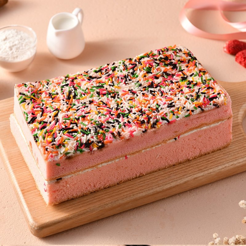 【赫菈Heracake】七彩草莓长条蛋糕(2入/组) - 蛋糕/甜点 - 新鲜食材 