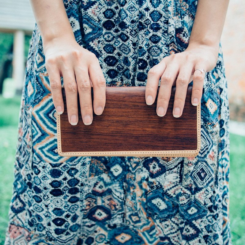 【树革】花梨长夹 - 皮夹/钱包 - 木头 红色