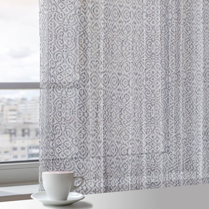 捷安家饰Home Desyne│MIT手工│透光窗纱窗帘│异国风情│织带 - 门帘/门牌 - 聚酯纤维 灰色