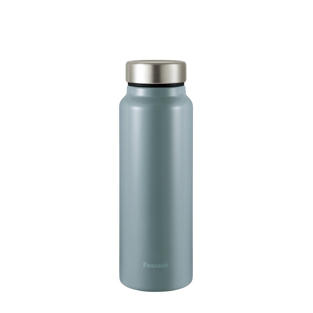 【孔雀Peacock】600ML 不锈钢保温杯 商务休闲 轻量化设计-灰蓝 - 保温瓶/保温杯 - 不锈钢 蓝色