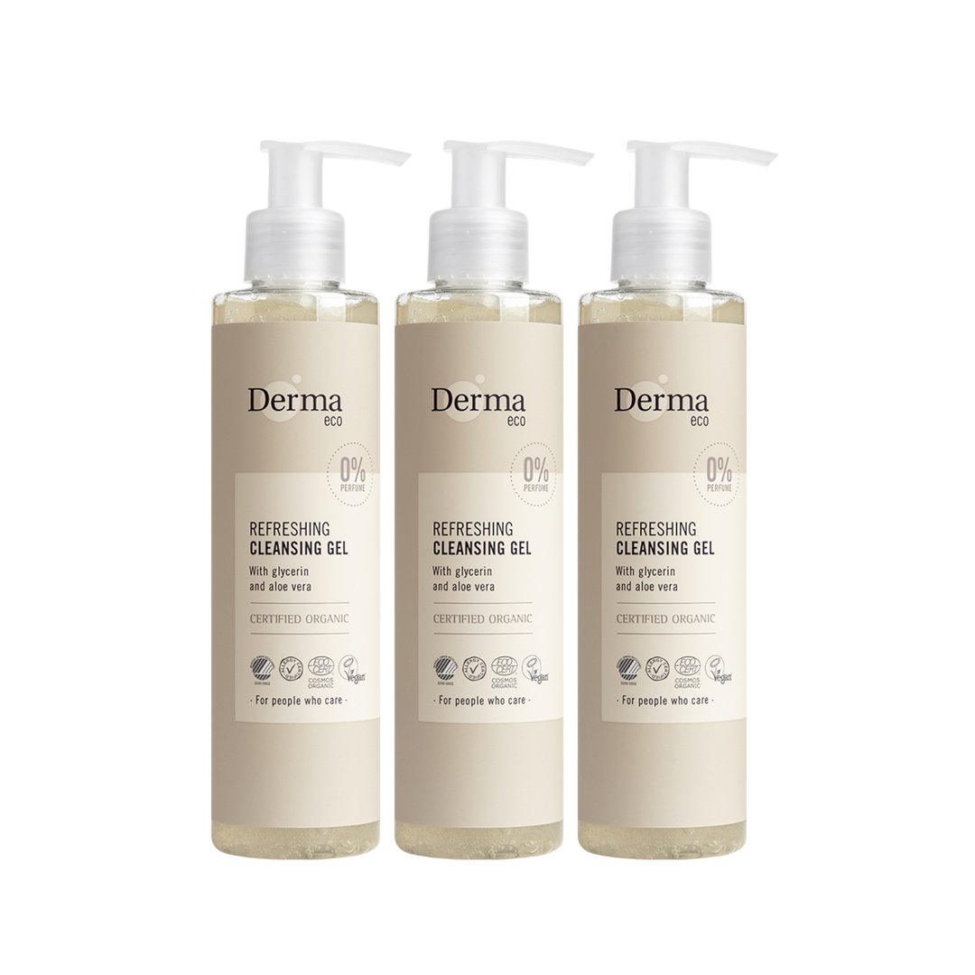 Derma 大地 Eco 有机芦荟保湿洁颜露 -3 入组 - 脸部清洁/卸妆用品 - 其他材质 白色
