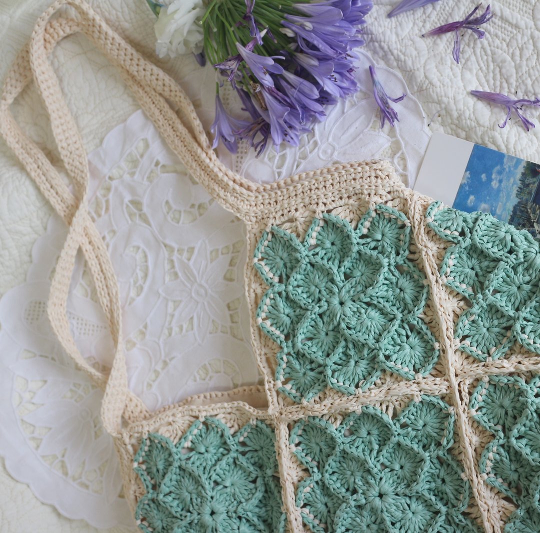 【完售】Handmade 手工编织/编织肩背包/购物袋 - 侧背包/斜挎包 - 尼龙 黑色