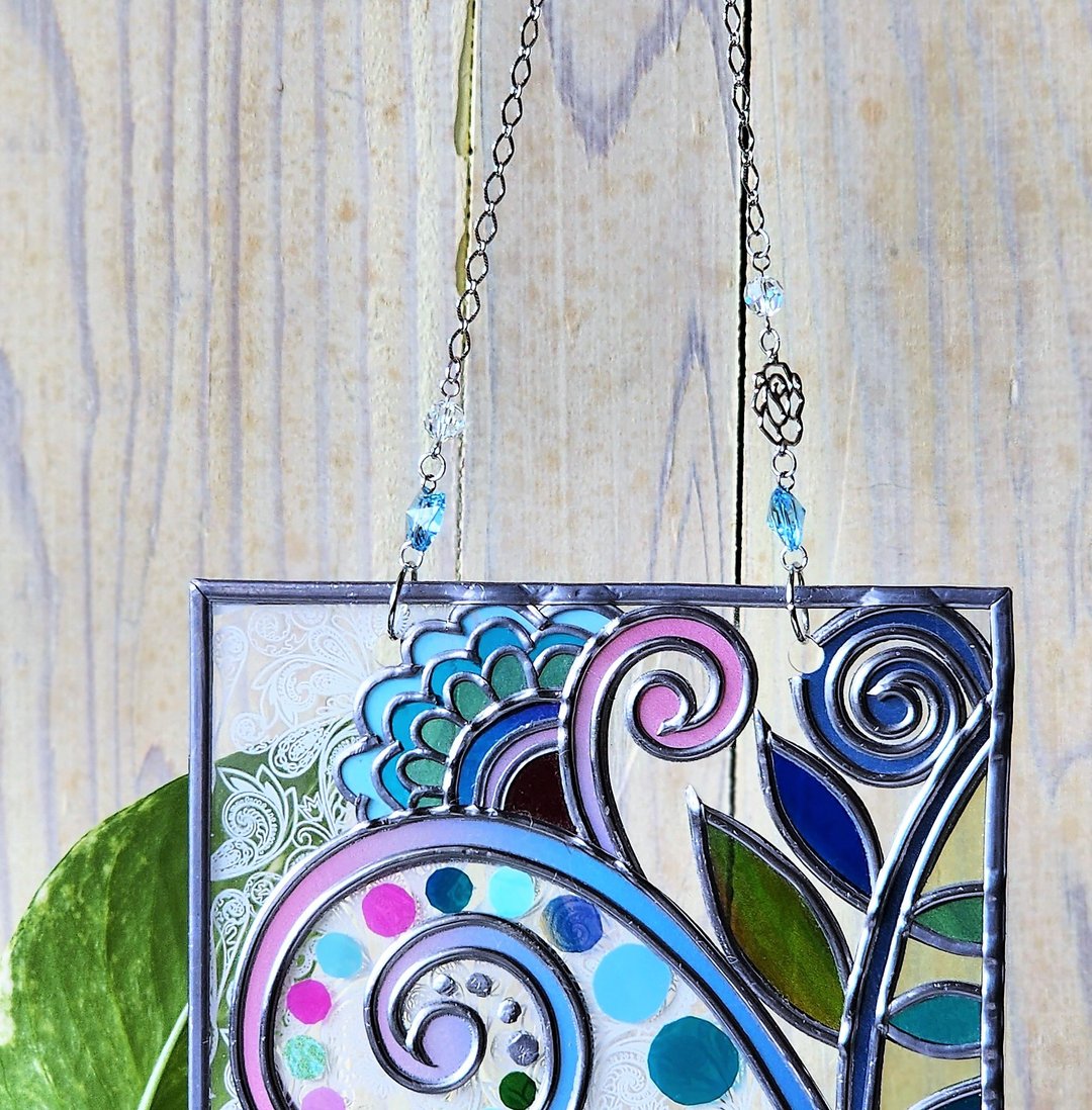 Flower arabesque B windowsill sun catcher - 其他 - 压克力 多色