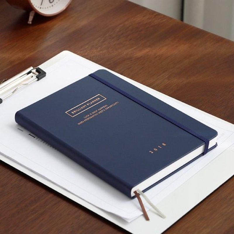 ICONIC 2018年历绑带周志(时效)-深层海水,ICO50527 - 笔记本/手帐 - 纸 蓝色