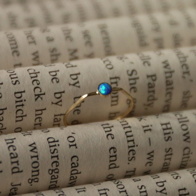 日本制手工饰物－宇宙蓝戒指 - 戒指 - 宝石 蓝色