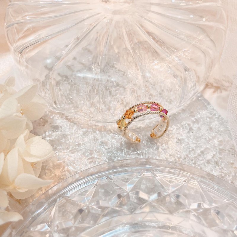 Swarovski糖果色系戒子 - 戒指 - 水晶 