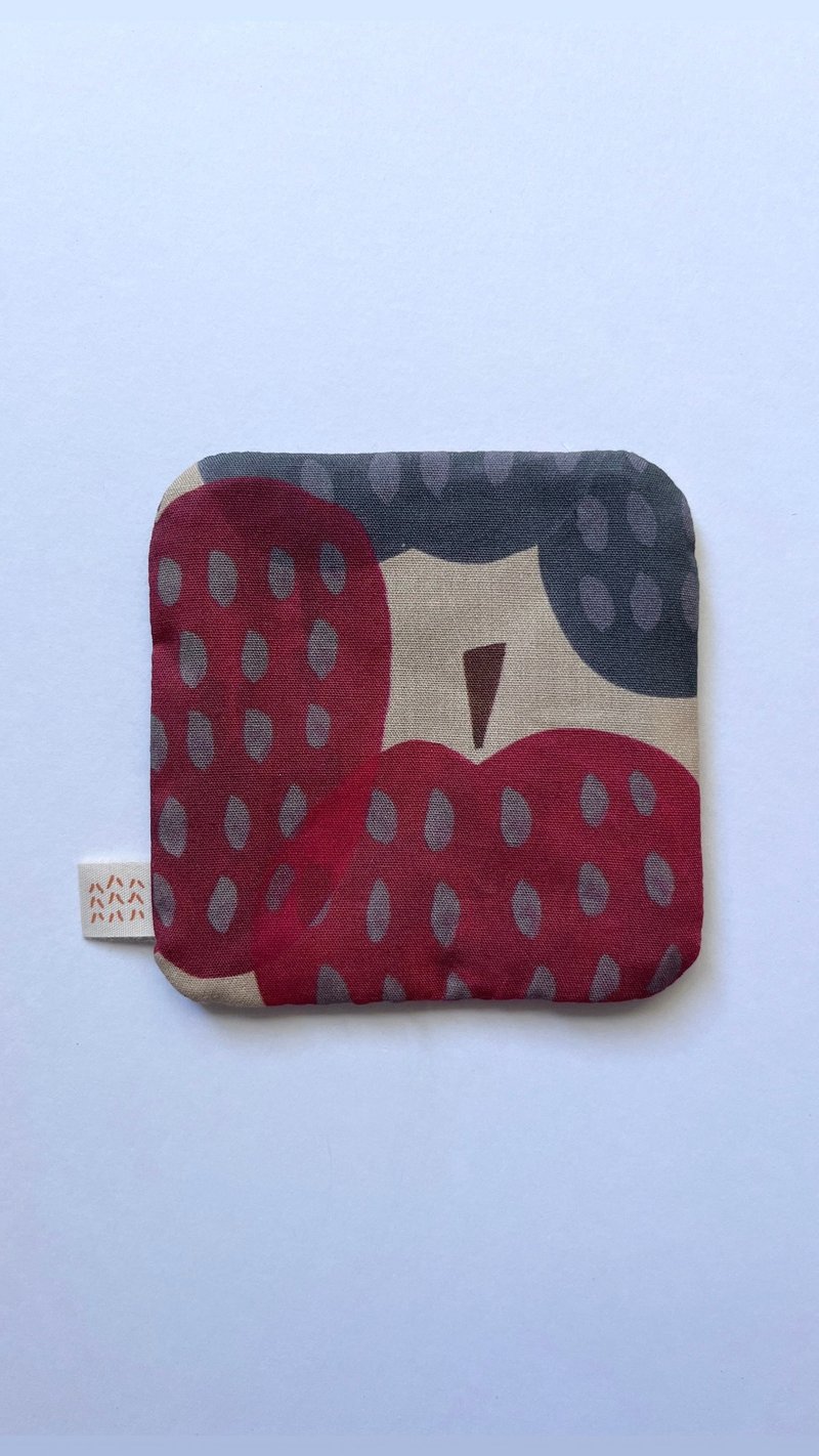 moshimoshi 杯垫 - apple - 杯垫 - 棉．麻 