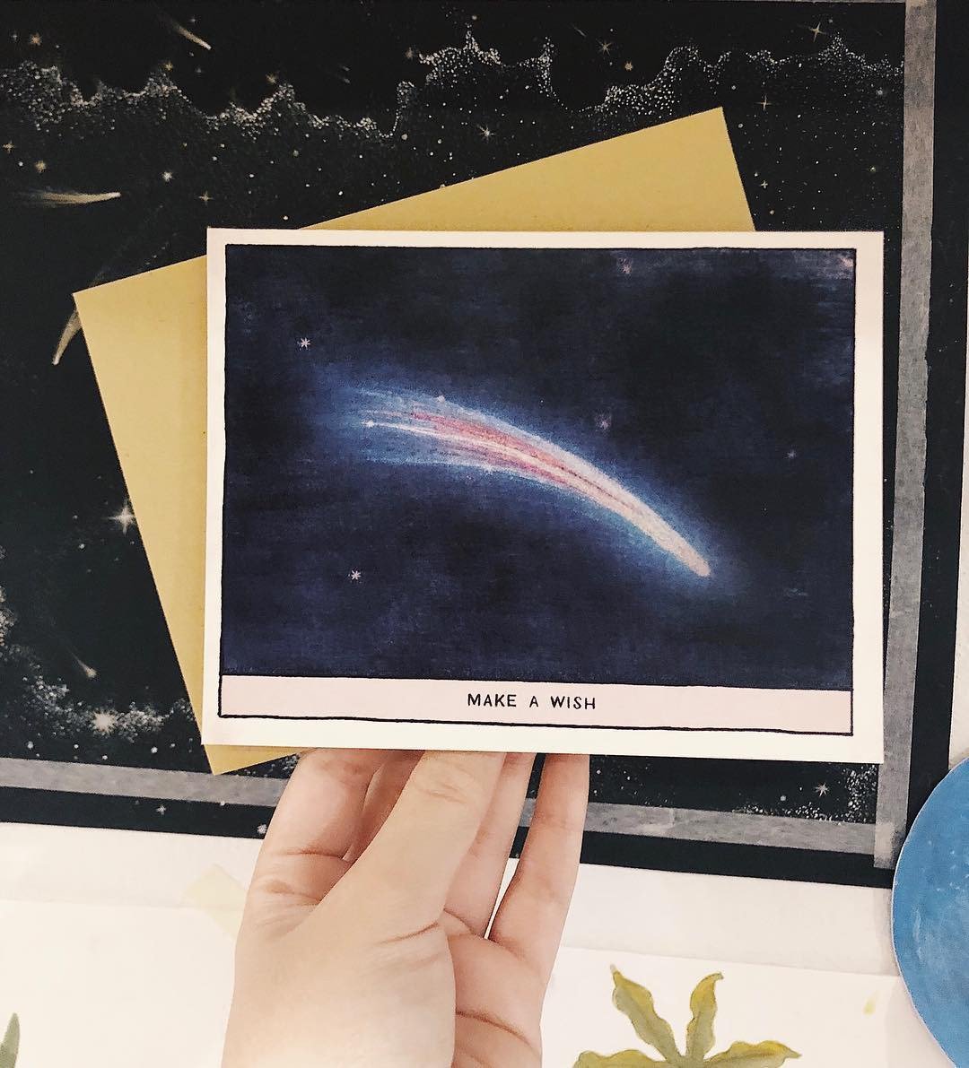 Plant House Make a Wish Birthday GREETING CARDS - 卡片/明信片 - 纸 白色