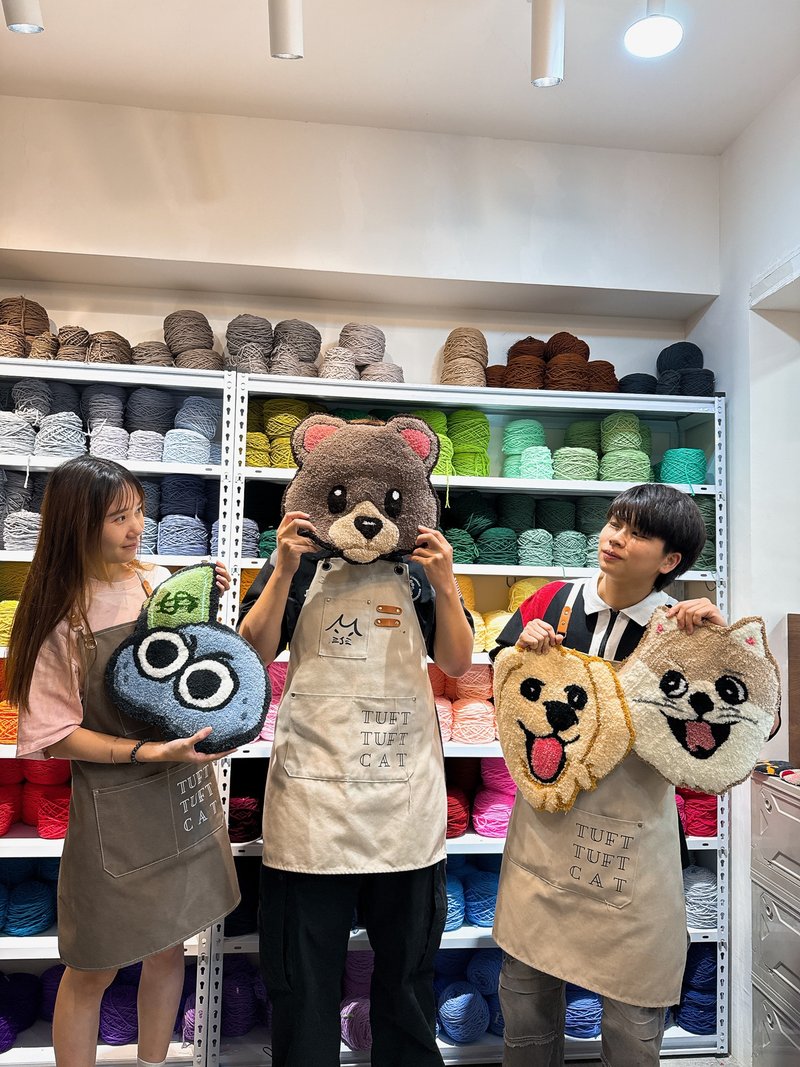 台中 Tufting TUFT TUFT CAT 哒哒喵 手作地毯 入门体验班 - 编织/羊毛毡/布艺 - 棉．麻 