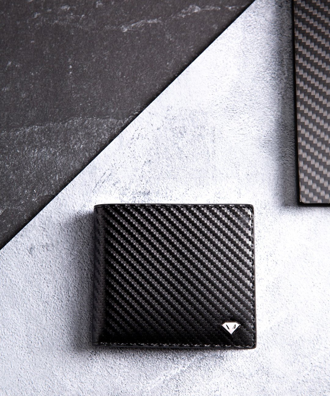 SACA Classic X wallet - 皮夹/钱包 - 碳纤维 黑色