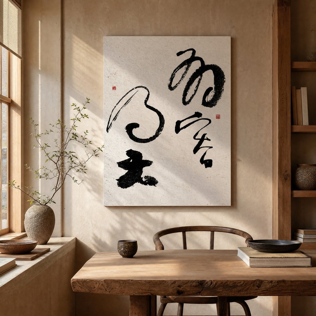 6080 书法 - 无框画 | 乔迁礼物 | 开店 | 民宿布置 | 装饰画 - 海报/装饰画/版画 - 其他材质 黑色