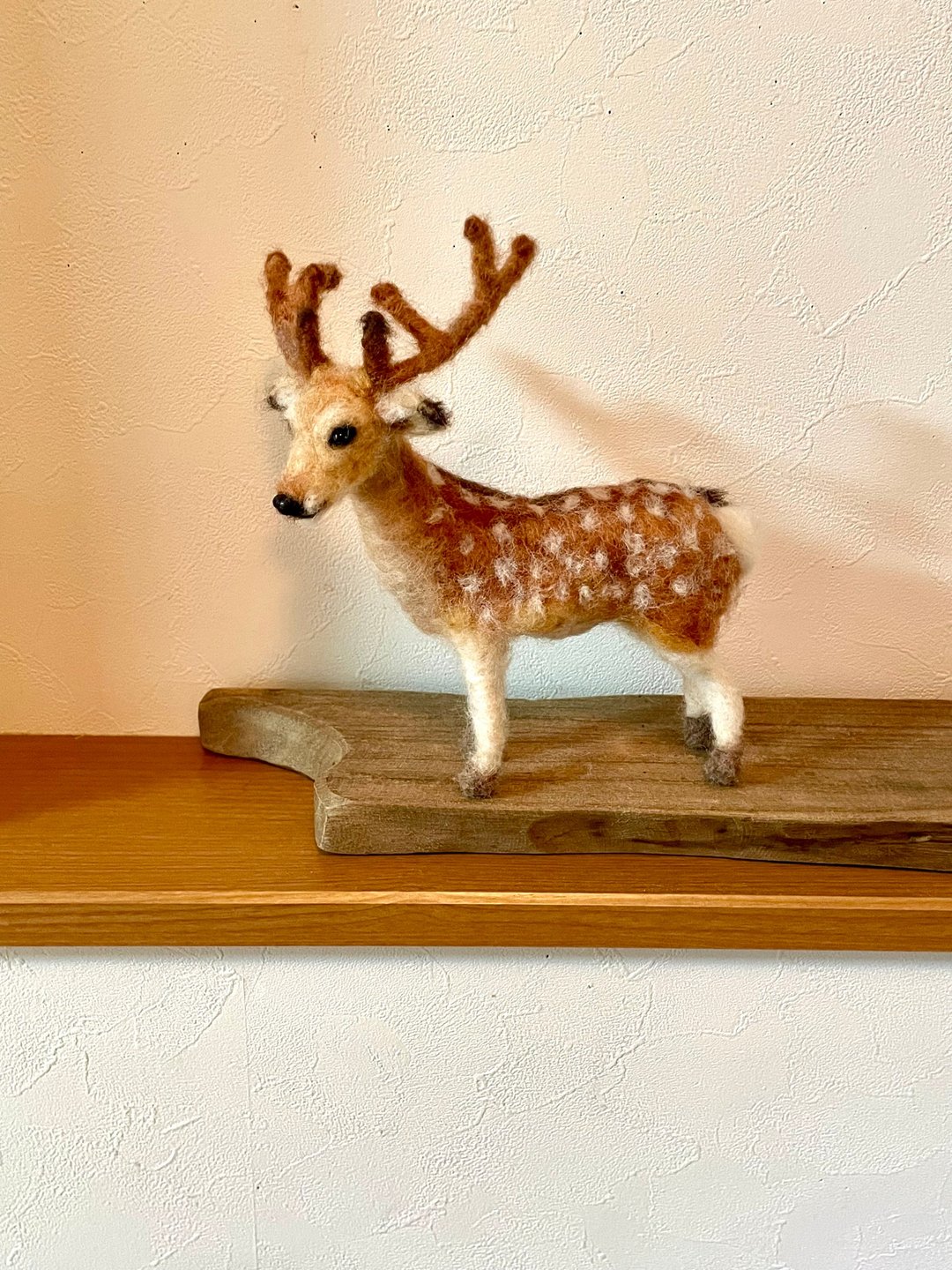 deer wool felt - 编织/刺绣/羊毛毡/裁缝 - 羊毛 咖啡色