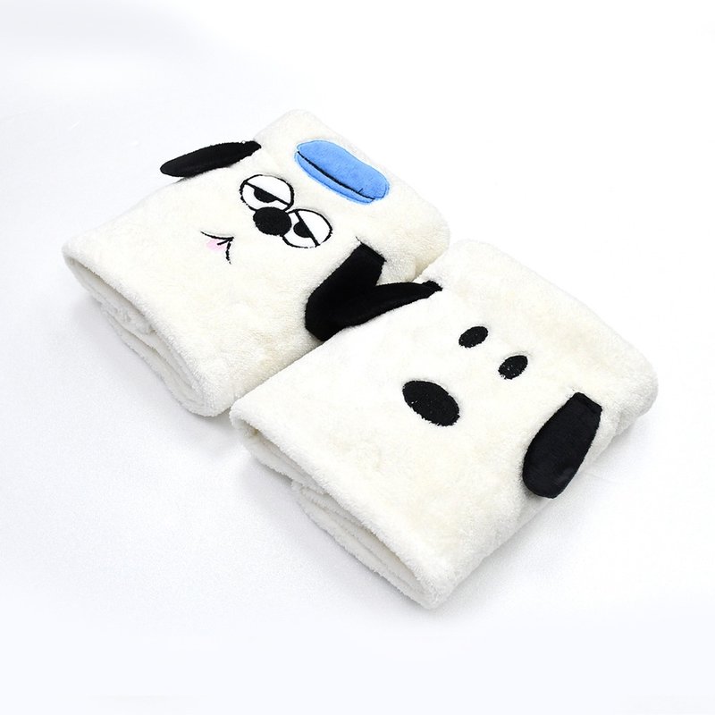 【MORINO】SNOOPY史努比可爱造型超细纤维包头巾 - 其他 - 聚酯纤维 黑色