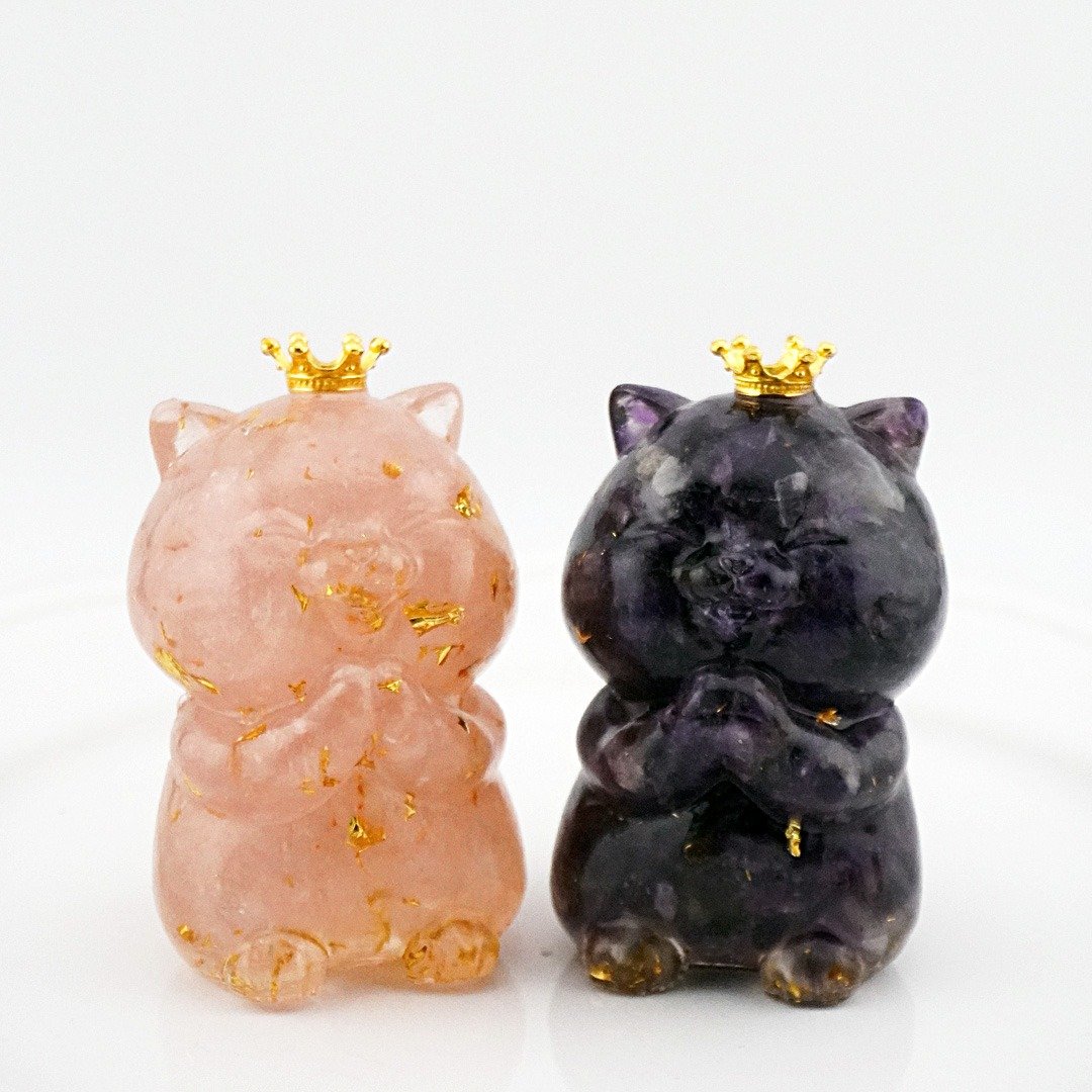 【Hourrae荷莱】独家订制 祈福招财猫 水晶摆件 - 摆饰 - 水晶 多色