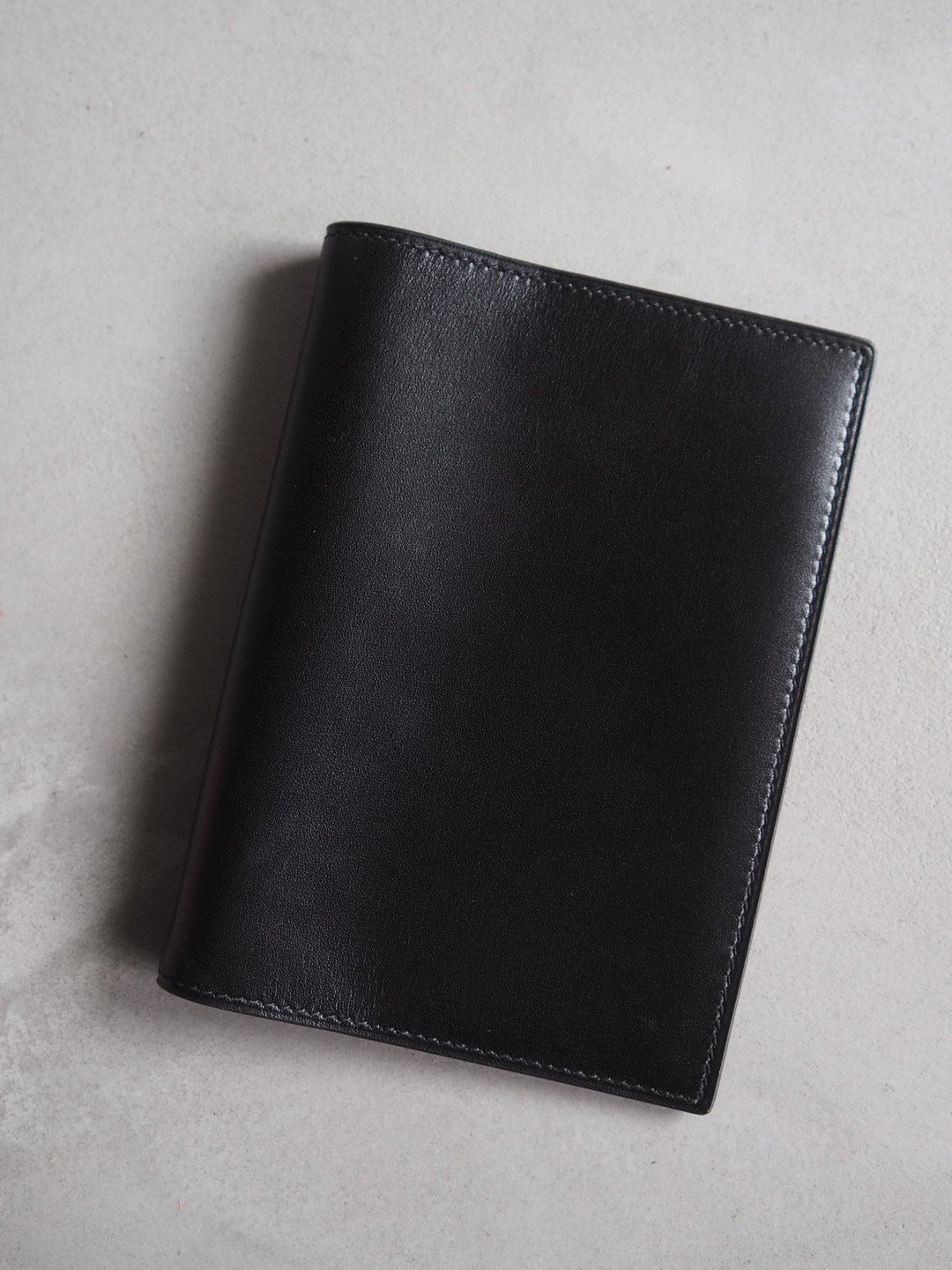 HERMÈS 记事本 笔记本套 黑色 Box Calf 皮革 古董 - 笔记本/手帐 - 真皮 黑色