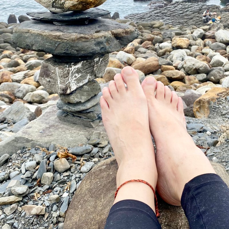 蜡线冲浪手环脚环 - 蓝贝 - 手链/手环 - 棉．麻 