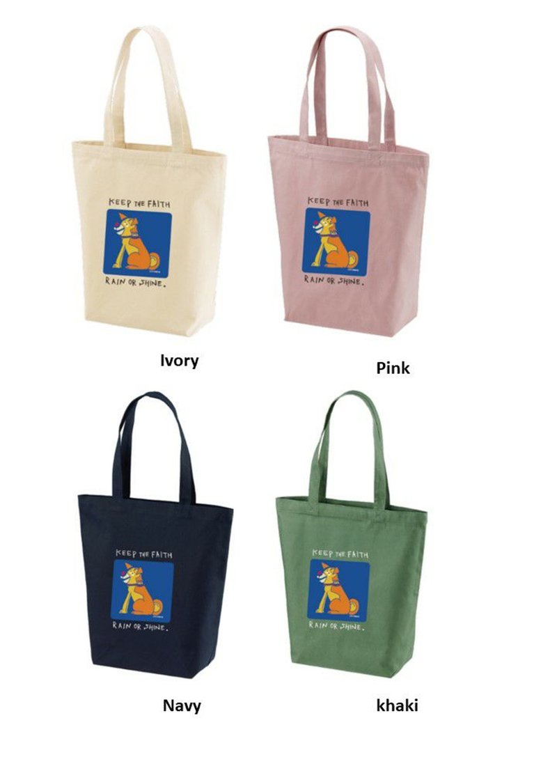 【JUTA 联名】KEEP THE FAITH RAIN OR SHINE 托特包 - 手提包/手提袋 - 棉．麻 多色