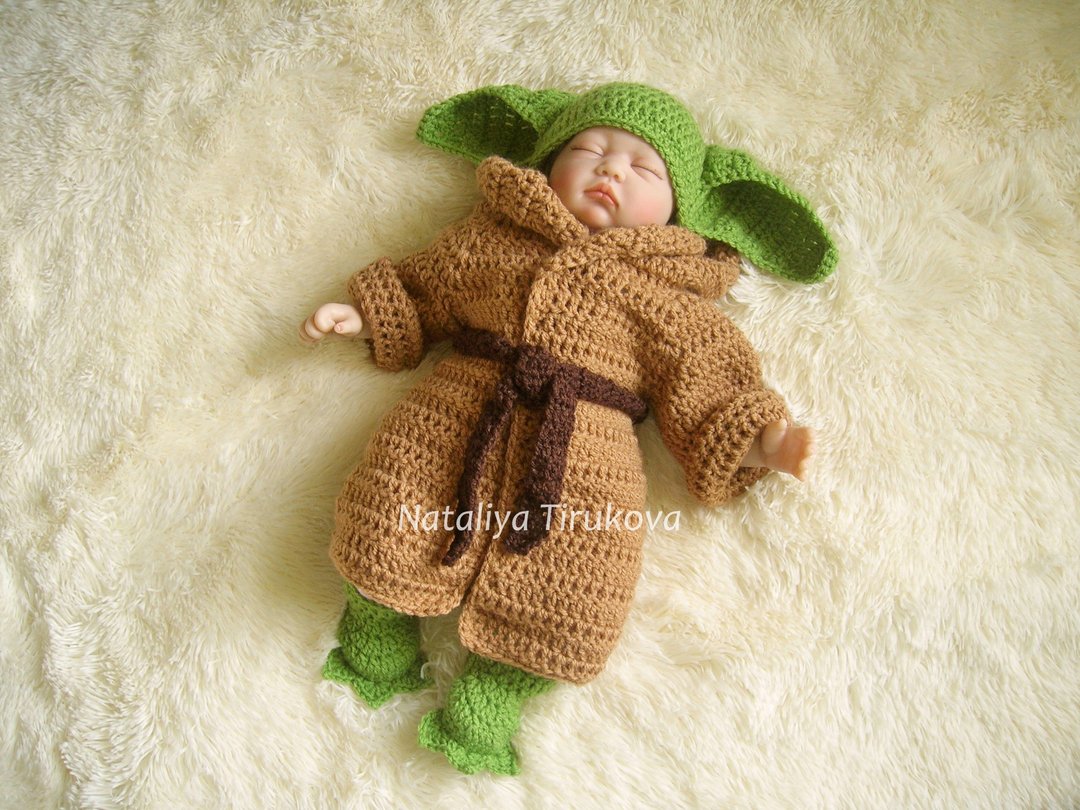 CROCHET PATTERN Baby Yoda Outfit - 手工艺教程/工具书 - 其他材质 