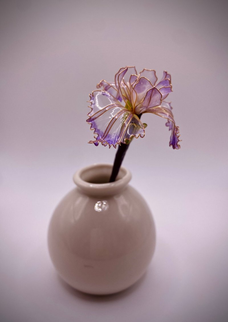 Jocelyn水晶花-鸢尾花/紫阳花/造花液/树脂花/滴胶/礼物 - 植栽 - 树脂 