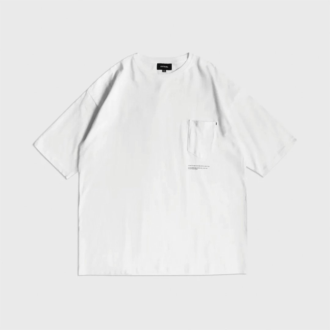 DYCTEAM - FIFTH POCKET TEE (White) - 男装上衣/T 恤 - 棉．麻 白色