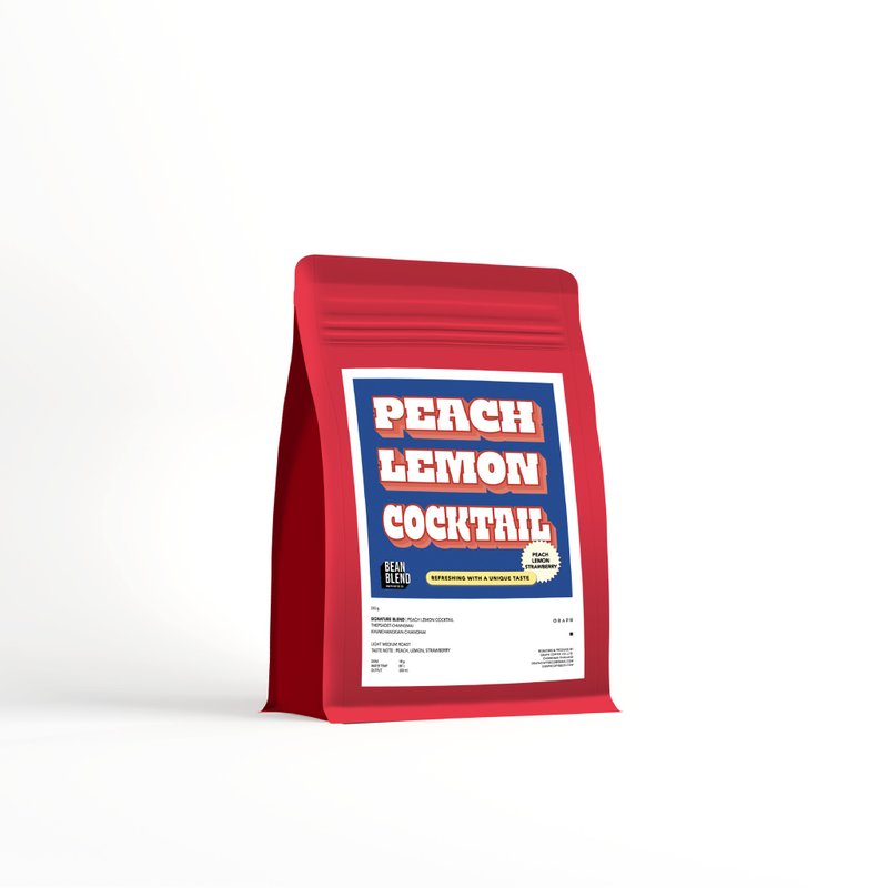 图表 |招牌混合咖啡豆 - 鸡尾酒会套装 - 桃子柠檬鸡尾酒 250 克 - 咖啡 - 其他材质 红色