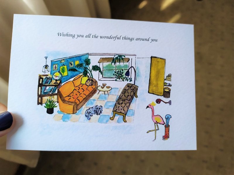 Postcard/万用明信片/明信片/手绘 - 卡片/明信片 - 纸 白色