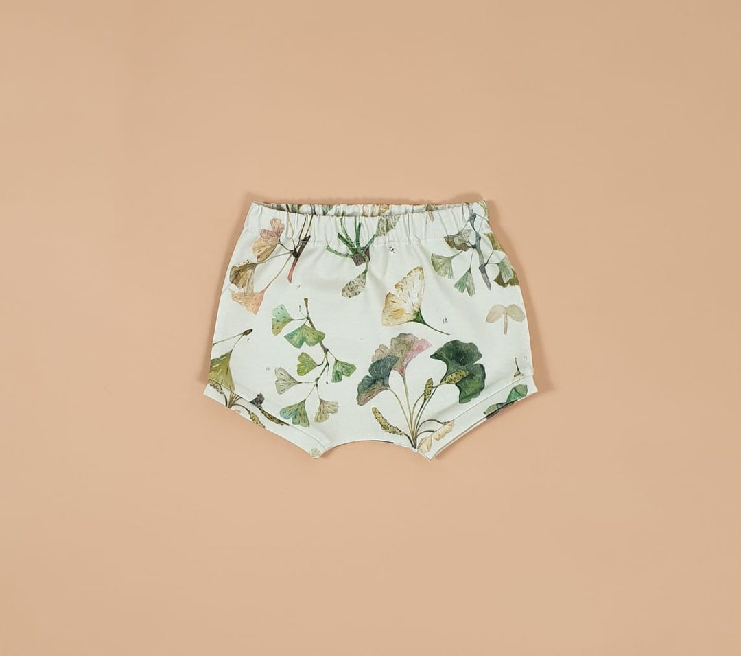 Herbarium baby shorts, baby boy shorts, baby girl shorts, kids shorts, shorts - 童装裤 - 棉 多色