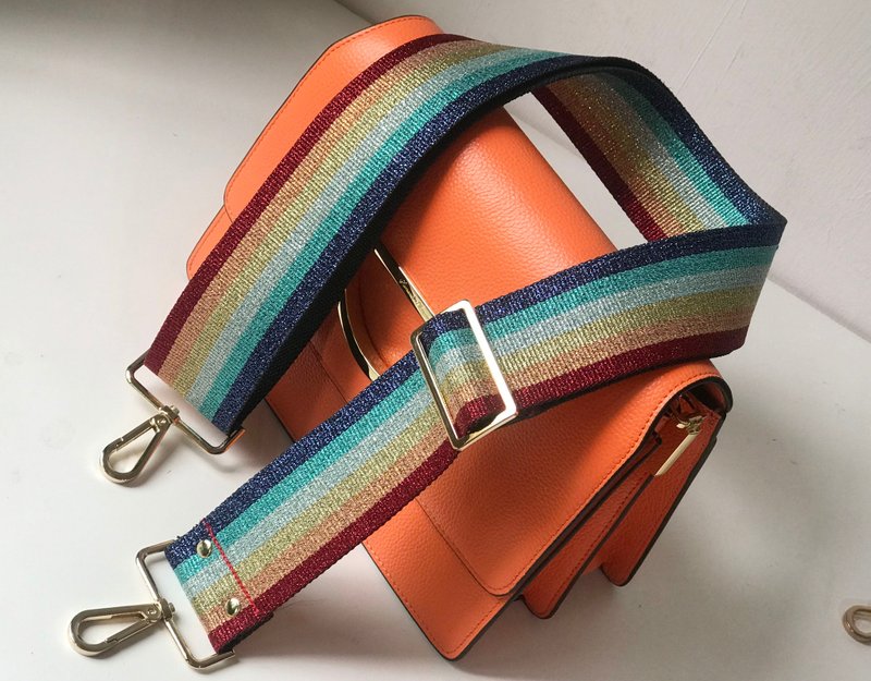 2寸手工订作宽版背带 棉织背带 背包背带  可以调整 可以替换 - 侧背包/斜挎包 - 棉．麻 橘色