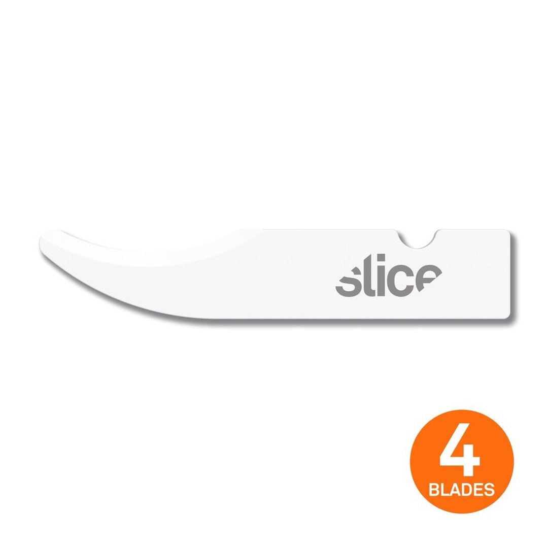 【Slice】陶瓷笔刀替刃 -圆弧拆线刀 -4入组 - 剪刀/拆信刀 - 瓷 白色
