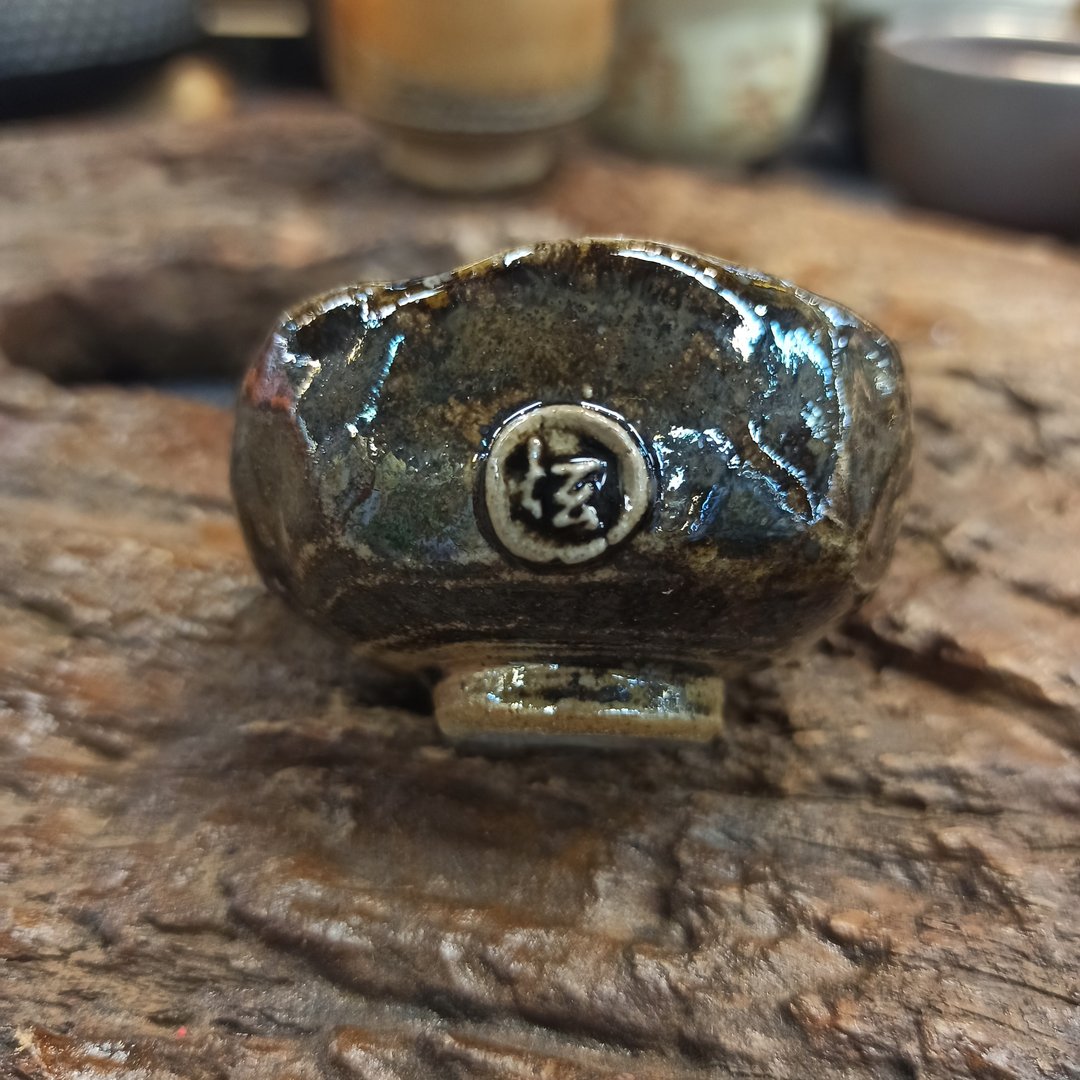 柴烧茶杯 - 酒杯/酒器 - 陶 绿色