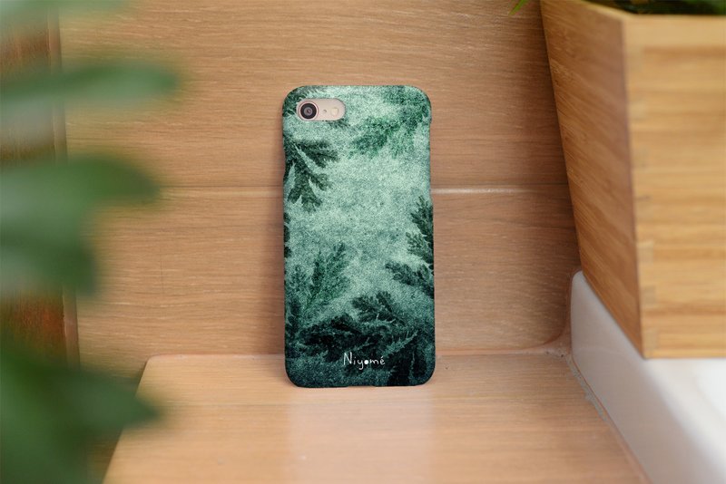 iphone case green forest fern for iphone5s, 6s, 6s plus, 7, 7+, 8, 8+, iphone x - 手机壳/手机套 - 塑料 绿色