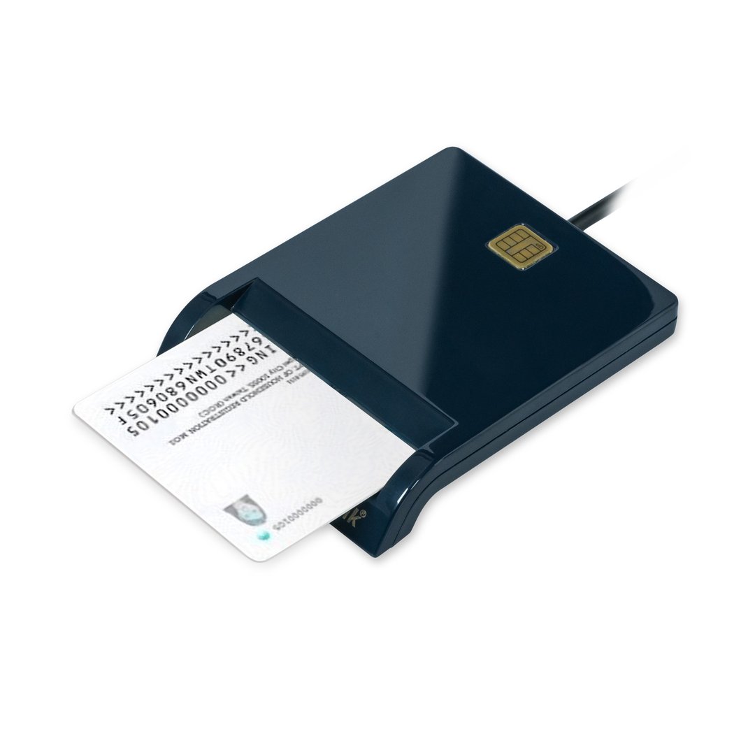 情人礼物 ATM晶片读卡机 IT500U-台湾制(报税转帐LINE BANK升级) - 电脑配件 - 其他材质 蓝色