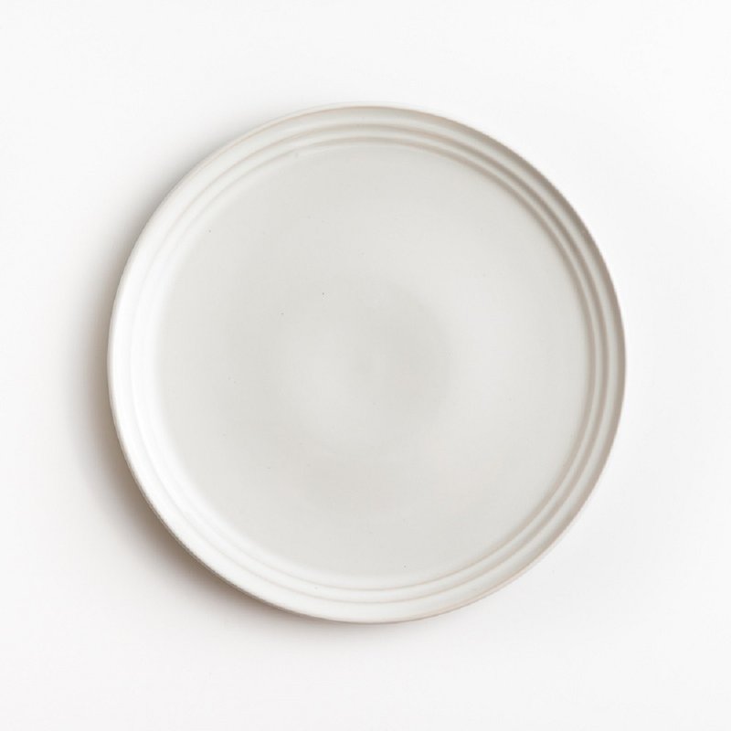 【新品】WAGA 醇色温润 20cm 陶瓷圆盘│润白│单品 - 盘子/餐盘/盘架 - 瓷 多色