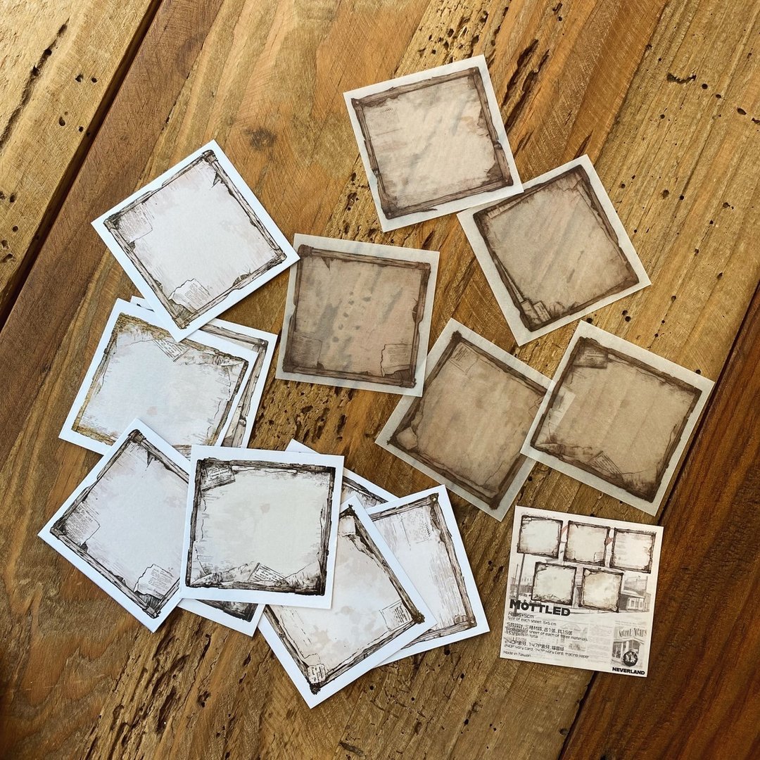MOTTLED  复古框小便签 - 便条纸/标签贴 - 纸 