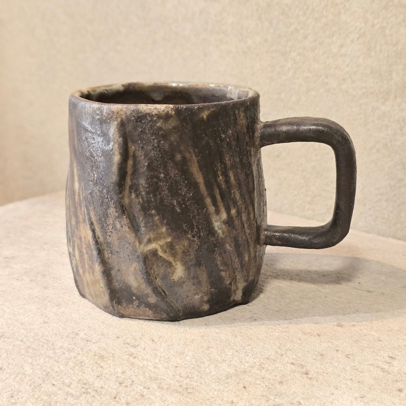 柴烧陶马克杯 / 咖啡杯 - 咖啡杯/马克杯 - 陶 黑色