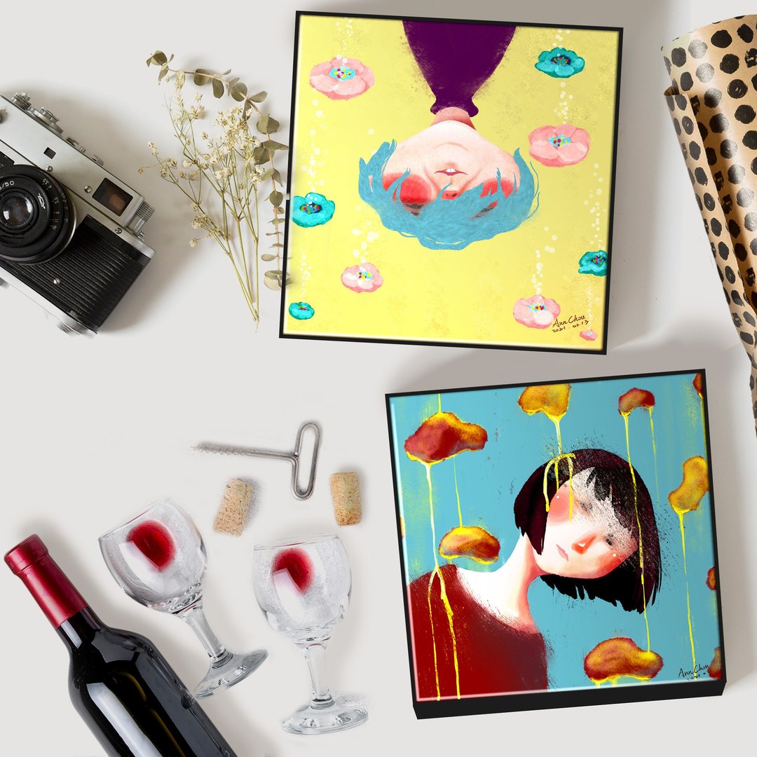 Dear Me 似颜绘/定制肖像画/可爱风格/儿童节/文创/礼品/自画像 - 订制画像 - 防水材质 