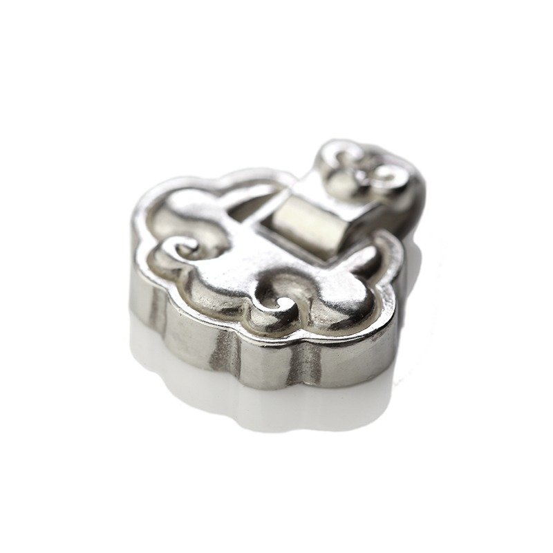 长命锁FH-LLL112P【长命如意】925纯银饰品项链 中国风/手工银饰 - 项链 - 银 灰色