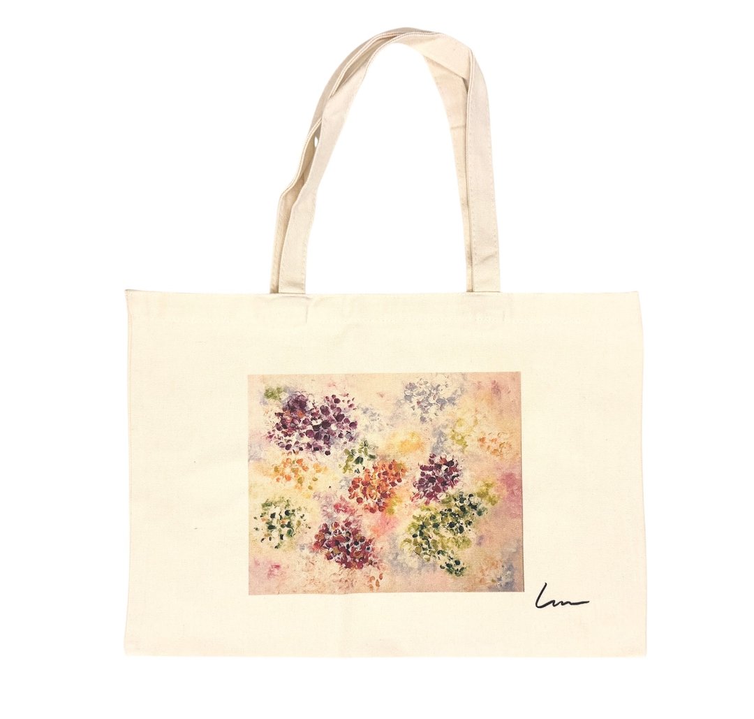 ART BAG 艺术家抽象画帆布包-人生若只如初见 - 其他 - 棉 白色
