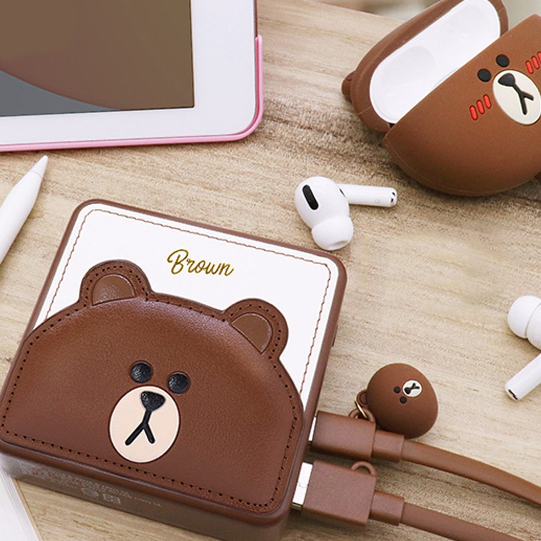 GARMMA LINE FRIENDS PD快充行动电源 经典熊大 - 充电宝/传输线 - 其他金属 咖啡色