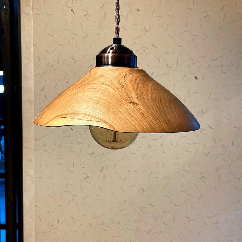 天然野樱桃树吊灯A - 灯具/灯饰 - 木头 咖啡色