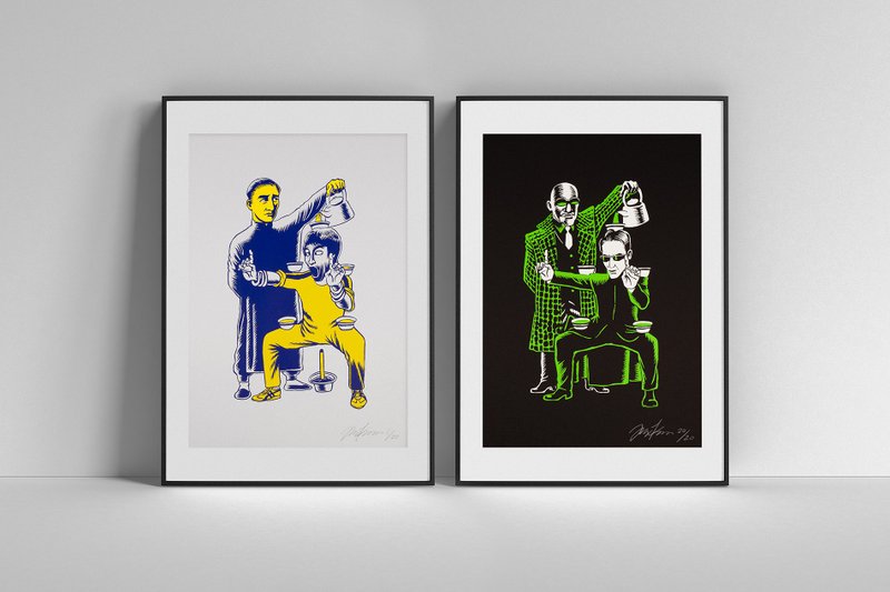 I KNOW KUNG FU 限量版丝印版画 - 其他 - 纸 