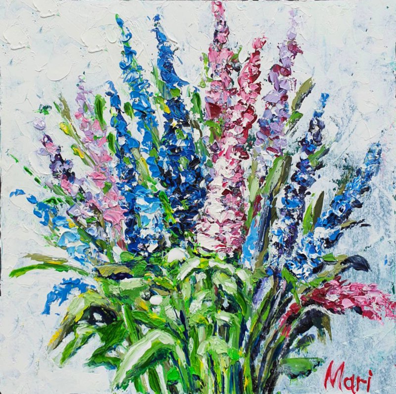 丁香画花束鲜花原创艺术草帽墙壁艺术花卉静物 - 海报/装饰画/版画 - 其他材质 多色